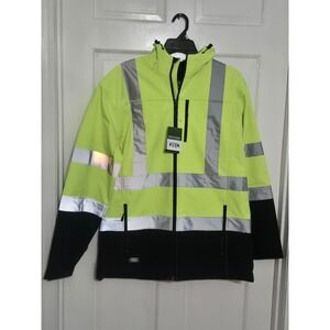 Key Crawford Rip Stop Hi VIsibility Jacket NWT 2XL work Hi VIZ